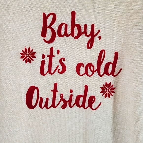 Dearfoams V-Neckline Pullover Long Sleeve Ivory Sweater Size M - Picture 3 of 8